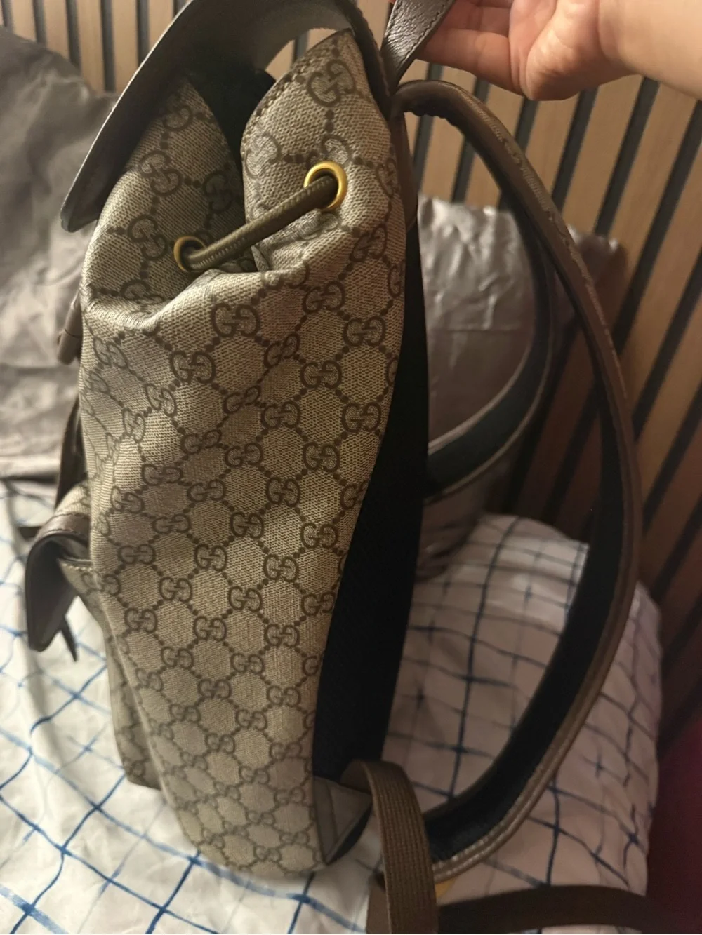 Gucci backpack beige
